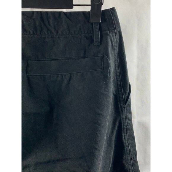 IJJI Unisex Adult Black Canvas Straight-Leg Drawstring Waist Work Pants SZ XS - Picture 4 of 10